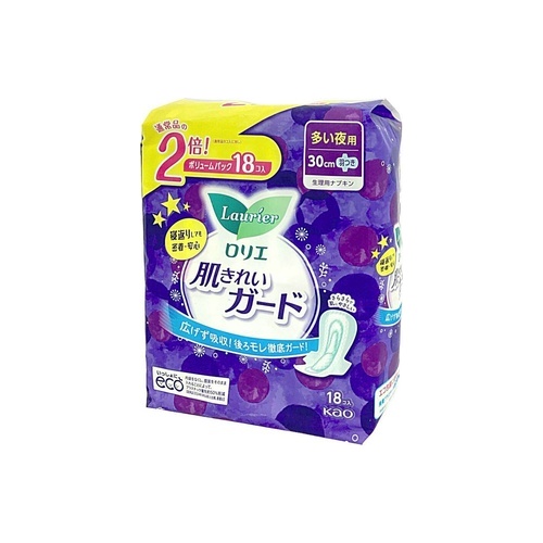 ロリエ肌きれい夜用羽つき ９コ入×２