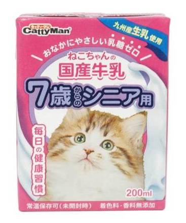 ねこちゃんの国産牛乳シニア用 ２００ｍｌ
