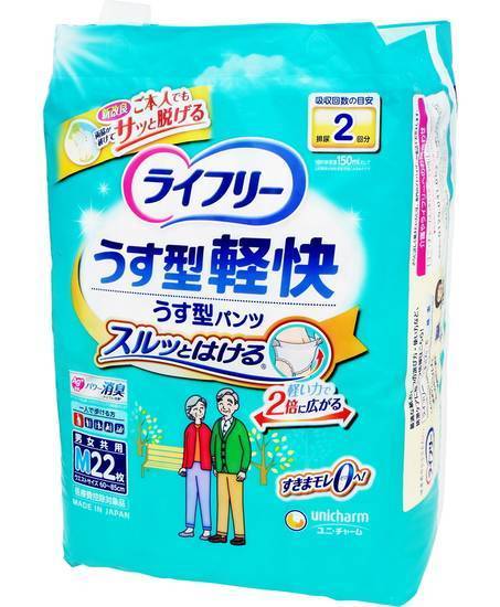 ＬＦ　うす型軽快　パンツ Ｍ２２枚